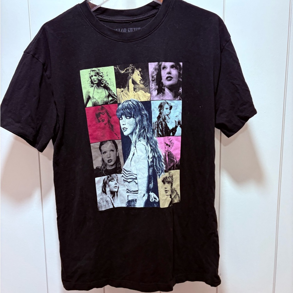 Taylor Swift Shirt Women Size Medium Black Swiftie The Eras Tour Concert T Shirt